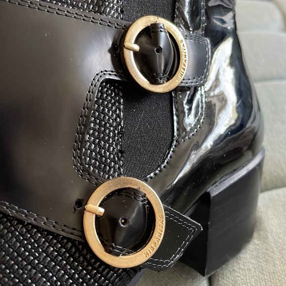 Hispanitas Black Leather Ankle Boots - Picture 10 of 16